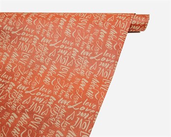 Бумага упаковочная, 50х70 см, слова, 1 лист У0203132 - фото 10002