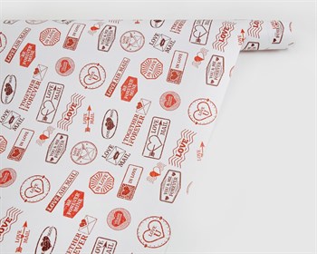 Бумага упаковочная, 70х100 см, «Love», 1 лист У0203136 - фото 10023