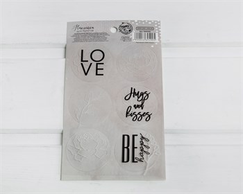 Наклейки прозрачные «LOVE», круглые, d=4 см, лист 6 шт. У1201054 - фото 10042