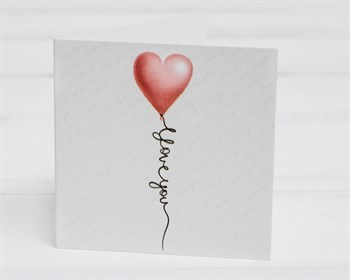 Открытка «I Love you», 7х7 см, 1 шт. У1206124 - фото 10057