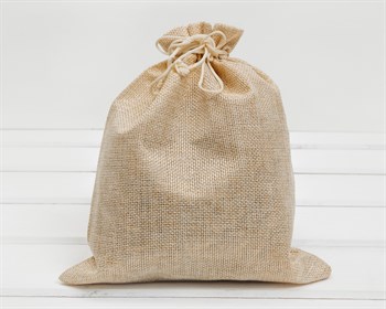 Мешочек подарочный из холщи, 20х24 см, бежевый, 1 шт. У1601016 - фото 10066