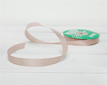Лента атласная, 12 мм, пепельно-бежевая, 27 м У0540026-Б - фото 10302