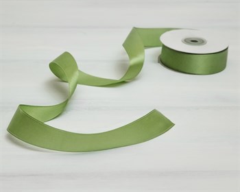 Лента атласная, 24 мм, светло-зеленая, 1 м У0510034 - фото 10310