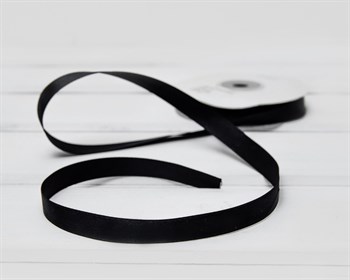 Лента атласная, 12 мм, черная, 27 м У0540027-Б - фото 10479