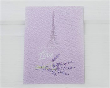 Открытка «With big Love», Париж, 8х6 см, 1 шт. У0206125 - фото 10484