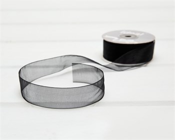 Лента капроновая, 24 мм, черная, 27 м У0515015-Б - фото 10750