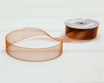 Лента капроновая, 24 мм, коричневая, 1 м У0515012 - фото 10755