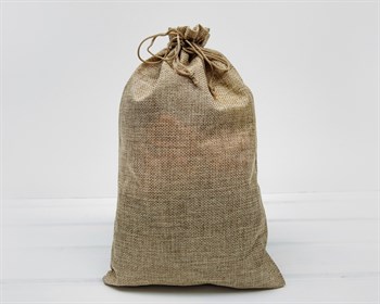 Мешочек подарочный из холщи, 19х27 см, цвет натуральный, 1 шт. У1601022 - фото 11292