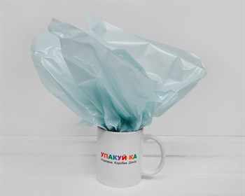 Бумага тишью жемчужная, небесно-голубая, 50х66 см, 1 лист У0201061 - фото 11307