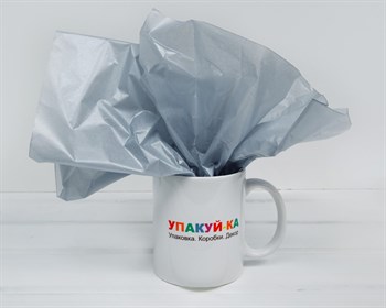 Бумага тишью жемчужная, сиренево-серая, 50х66 см, 1 лист У0201064 - фото 11500