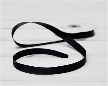 Лента атласная, 12 мм, черная, 22 м У0540027-Б22 - фото 11629