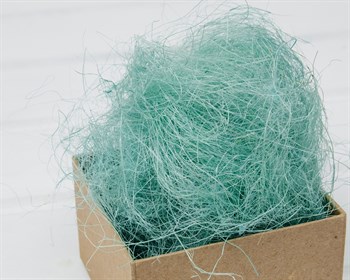 Сизаль декоративный, цвет бирюзовый, 100 грамм У0403011 - фото 11630