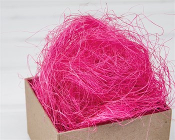 Сизаль декоративный, цвет розовый, 100 грамм У0403015 - фото 11631