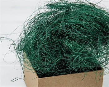 Сизаль декоративный, цвет изумрудный, 100 грамм У0403014 - фото 11635