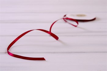 Лента атласная, 6 мм, бордовая, 22 м У0520023-Б22 - фото 11753