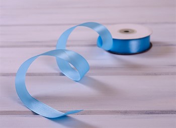 Лента атласная, 24 мм, голубая, 22 м У0510009-Б22 - фото 11912