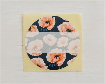 Наклейка, цветочки, круглая, d=4 см, 1 шт. У1201103 - фото 12025