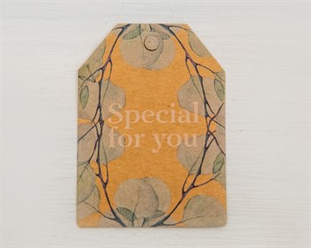 Бирка картонная, «Special for you», 7х5 см, крафт У1202021 - фото 12035