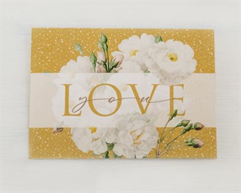 Открытка «LOVE you», 7,5х10,5 см, 1 шт. У1206162 - фото 12044