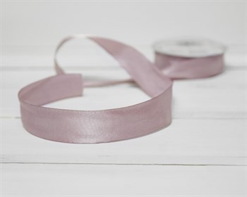 Лента атласная, 24 мм, пепельно-сиреневая, 1 м У0510056 - фото 12360