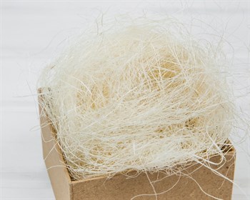 Сизаль декоративный, цвет натуральный, 100 грамм У0403012 - фото 12910