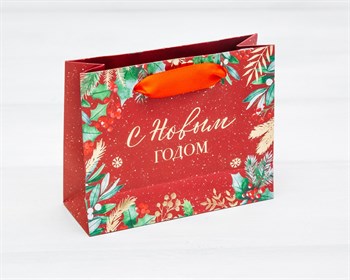 Пакет подарочный «Новогоднее настроение», 12х15х5,5 см, с мягкими ручками У0702018 - фото 13064