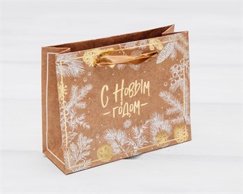 Пакет подарочный «С Новым годом», 12х15х5,5 см, с мягкими ручками У0702019 - фото 13065