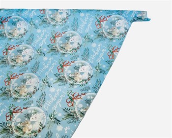 Бумага упаковочная, 50х70 см, «Новогодний подарок», крафт, 1 лист У0203157 - фото 13175