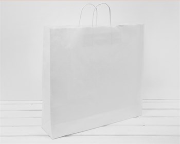 УЦЕНКА Пакет бумажный, 45х48х12 см, с кручеными ручками, белый У0703037-УЦ - фото 13246