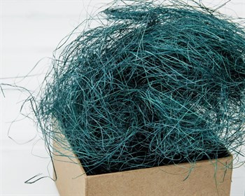 Сизаль декоративный, цвет морская волна, 100 грамм У0403017 - фото 13363