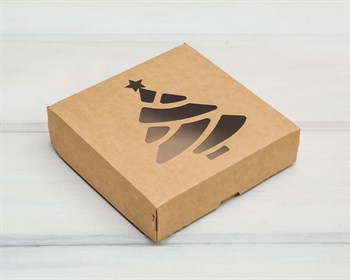 Подарочная новогодняя коробка «Елочка», 20х20х4 см У1208016 - фото 13393