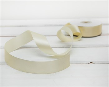 Лента атласная, 24 мм, слоновая кость, 1 м У0510016 - фото 13402