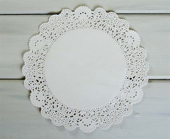 УЦЕНКА Салфетка ажурная (d=22см), 1 шт, белая У0601010-УЦ - фото 14207