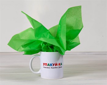 Бумага тишью, зеленое яблоко, 50х66 см, 1 лист У0201018 - фото 5359