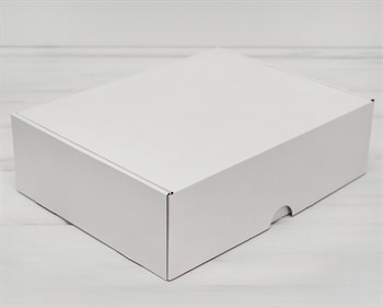 Коробка для посылок, 35х26,5х10 см, из плотного картона, белая У0101031 - фото 5394