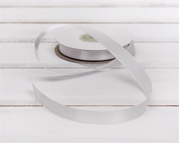 Лента атласная, 12 мм, белая, 1 м У0540003 - фото 5745