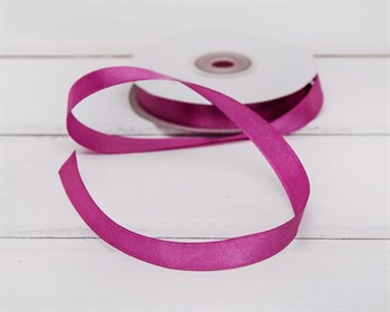 Лента атласная, 12 мм, фуксия, 1 м У0540016 - фото 5747