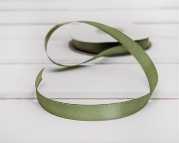 Лента атласная, 12 мм, нежно-зеленая, 1 м У0540021 - фото 5758