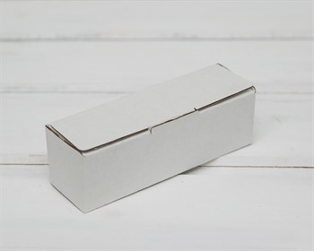 Коробка маленькая, 10,6х3,5х3,5 см, из плотного картона, белая У0104096 - фото 6273