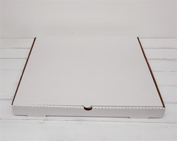 Коробка для пирога, 45х45х4 см, из плотного картона, белая У0104108 - фото 6333