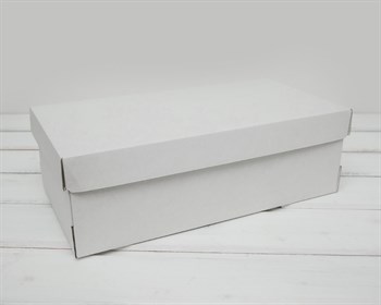 Коробка из плотного картона, 30,5х16х10 см, крышка-дно, белая У0115008 - фото 6369