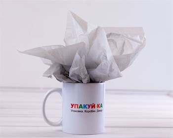 Бумага тишью, серая, 50х66 см, 1 лист У0201007 - фото 6478