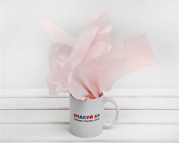 Бумага тишью, светло-розовая, 50х66 см, 1 лист У0201009 - фото 6480