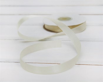 Лента атласная, 12 мм, слоновая кость, 27 м У0540004-Б - фото 6796