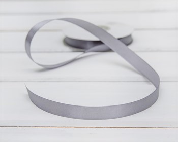 Лента атласная, 12 мм, светло-серая, 27 м У0540010-Б - фото 6802