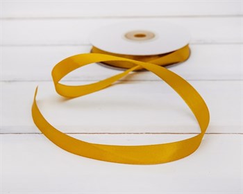 Лента атласная, 12 мм, золотая, 27 м У0540014-Б - фото 6806