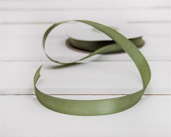 Лента атласная, 12 мм, нежно-зеленая, 27 м У0540021-Б - фото 6813