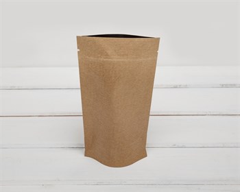 Пакет Дой-пак с zip-lock, 21х12х3 см, фольгированный, коричневый У0703008 - фото 6871