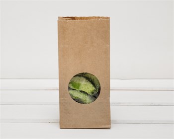 Пакет бумажный с окошком, 25х12х8 см, коричневый У0703002 - фото 6926