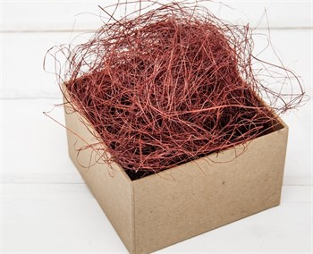 Сизаль декоративный, цвет бордовый, 50 грамм У0403002 - фото 7222